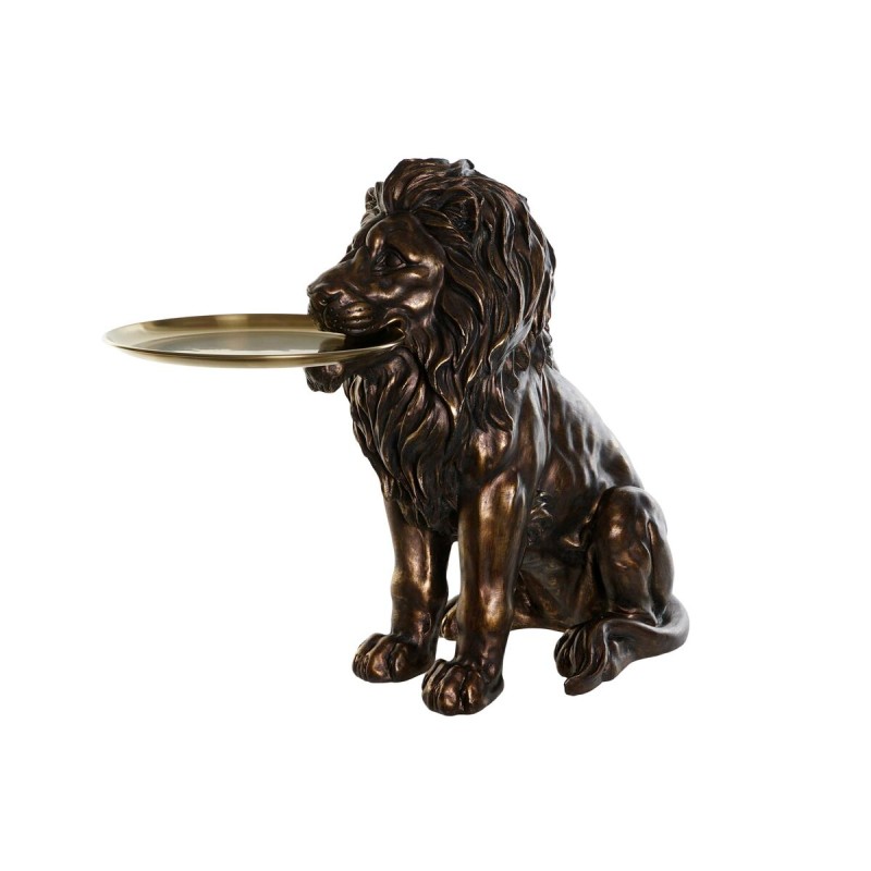 Figurine Décorative DKD Home Decor 51,5 x 27 x 63 cm Lion Cuivre