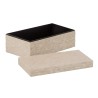 Boîte Décorative 35 x 20 x 13 cm Nacre noire (2 Unités)