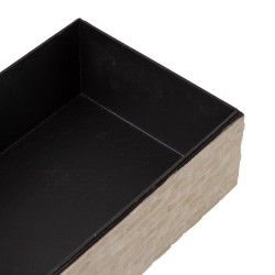 Boîte Décorative 35 x 20 x 13 cm Nacre noire (2 Unités)