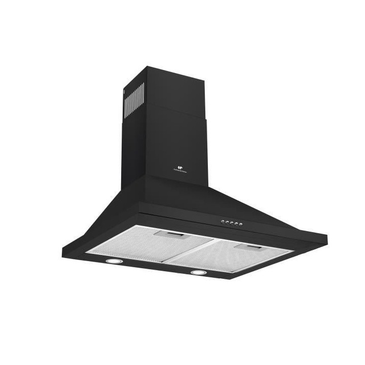 Hotte décorative murale CONTINENTAL EDISON CEHP60B 60 cm - Noir