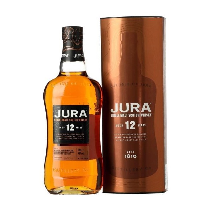 Whisky Ecosse Jura 12 Ans Single Malt Scotch - 40° 70cl