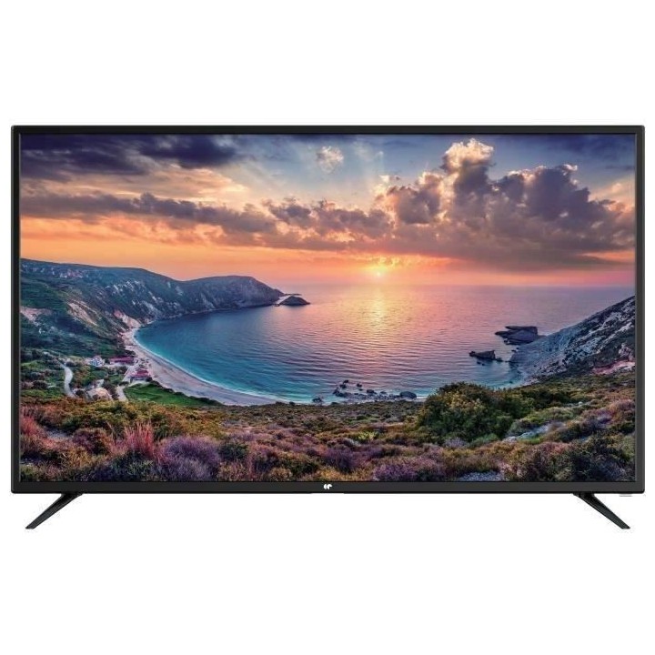Continental Edison - TV LED UHD 4K 43 (108cm) - 3xHDMI, 2xUSB - Noir