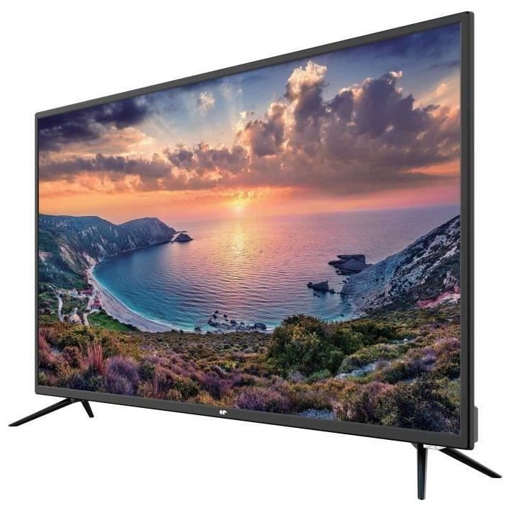 Continental Edison - TV LED UHD 4K 43 (108cm) - 3xHDMI, 2xUSB - Noir