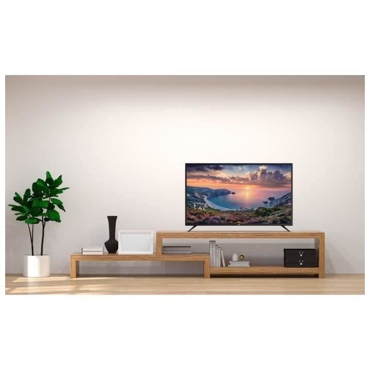 Continental Edison - TV LED UHD 4K 43 (108cm) - 3xHDMI, 2xUSB - Noir