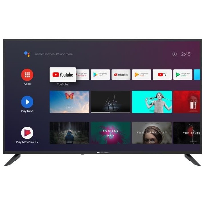 CONTINENTAL EDISON CELED50SA22B6 - TV UHD 4K 50 (126 cm) - Android TV