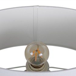 Lampe de bureau 18 x 31,8 x 44,5 cm Céramique Argent