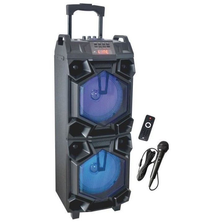 Enceinte Lumineuse CONTINENTAL EDISON CELED53HP20V2B4 600W Trolley Blu