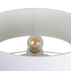 Lampe de bureau 32 x 18 x 40,5 cm Céramique Argent