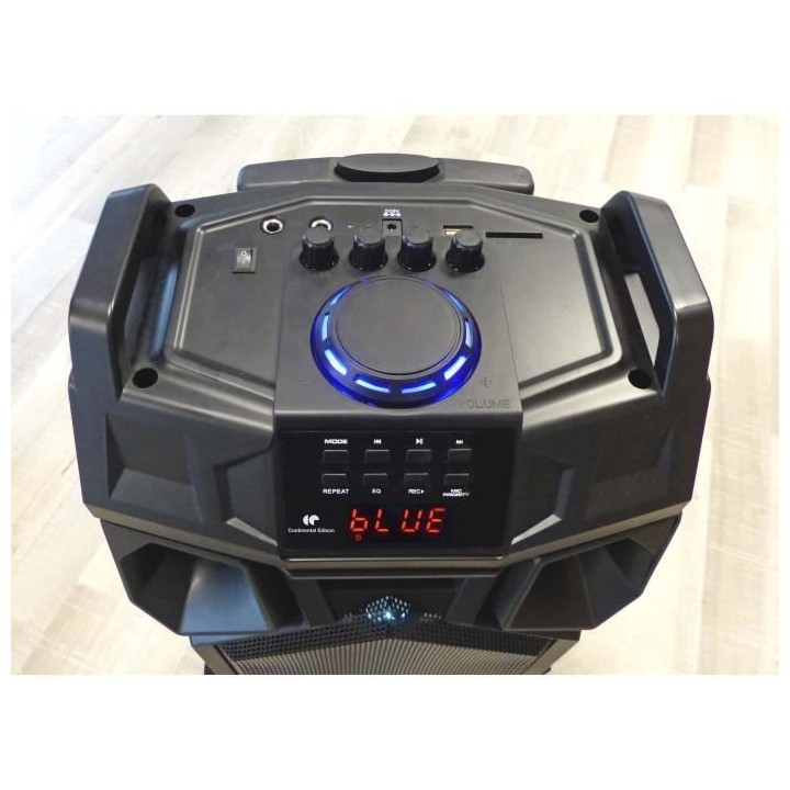 Enceinte Lumineuse CONTINENTAL EDISON CELED53HP20V2B4 600W Trolley Blu