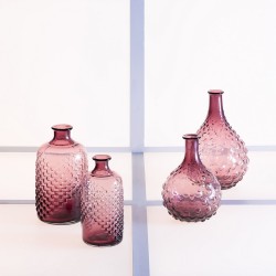 Vase verre Mauve 16 x 16 x 22 cm