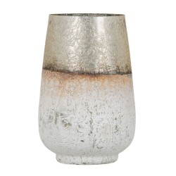 Vase Verre Doré Blanc 17 x...