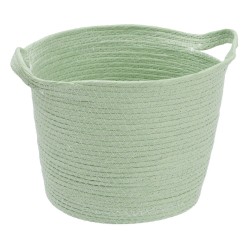 Lot de paniers Corde Vert clair 26 x 26 x 33 cm (3 Pièces)