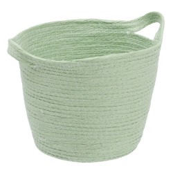 Lot de paniers Corde Vert clair 26 x 26 x 33 cm (3 Pièces)