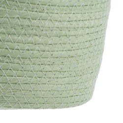 Lot de paniers Corde 20 x 20 x 27 cm Vert clair (3 Pièces)