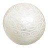 Balles CAPIZ Décoration Blanc 10 x 10 x 10 cm (8 Unités)