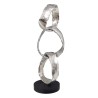 Figurine Décorative 18 x 15 x 47 cm Noir Argent