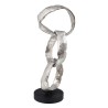 Figurine Décorative 18 x 15 x 47 cm Noir Argent