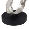 Figurine Décorative 18 x 15 x 47 cm Noir Argent