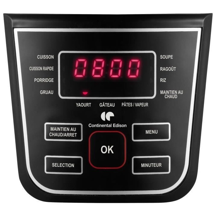 Multicuiseur électrique CONTINENTAL EDISON MC860IN - 5 litres