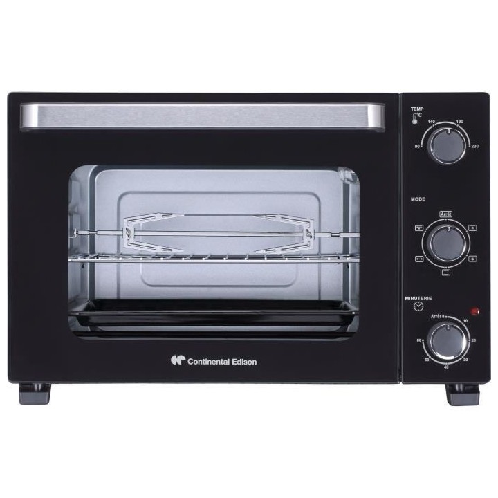 CONTINENTAL EDISON CEMF35B4 - Minifour électrique 35L noir - 1500W -