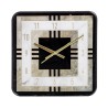 Horloge Murale 36 x 4,3 x 36 cm Verre Noir PVC