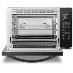 CONTINENTAL EDISON CEMF38DIG - Minifour électrique 38L noir - 1600W - Rotissoire, Convection naturelle