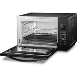 CONTINENTAL EDISON CEMF45DIG - Minifour électrique 45L noir - 2000W - Rotissoire, Convection naturelle