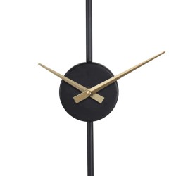 Horloge Murale 50 x 5 x 62 cm Noir Métal