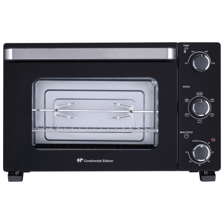CONTINENTAL EDISON CEMF46B3 - Minifour électrique 46L noir - 1800W -