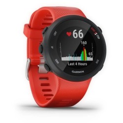 GARMIN Forerunner 45 - Montre de course a pied avec prise en charge des programmes d'entraînement Garmin Coach - Rouge - Large