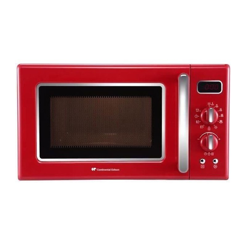 Micro-ondes monofonction CONTINENTAL EDISON MO20RV Rouge L43,95 x H25,82 x P35,83 cm 20L