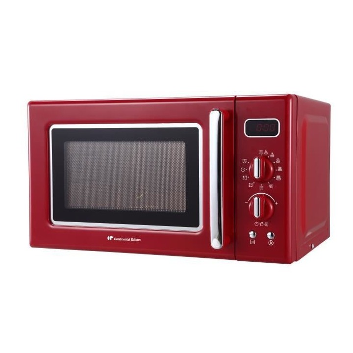 Micro-ondes monofonction CONTINENTAL EDISON MO20RV Rouge L43,95 x H25,