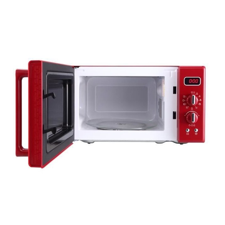 Micro-ondes monofonction CONTINENTAL EDISON MO20RV Rouge L43,95 x H25,