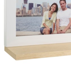 Cadre photo 46,5 x 7 x 29,5 cm Bois Blanc