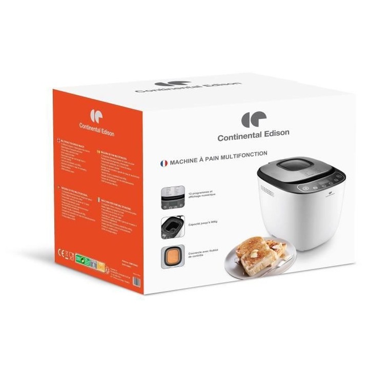 CONTINENTAL EDISON CEMP838DIG2 Machine a pain - 12 programmes