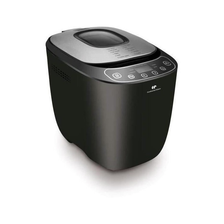 CONTINENTAL EDISON CEMP838DIG2B Machine a pain - 12 programmes - Noir