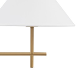 Lampadaire 43 x 30 x 132 cm Doré Métal