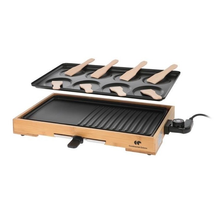 CONTINENTAL EDISON PC1500BB Plancha Gril Crepe party - 1500W