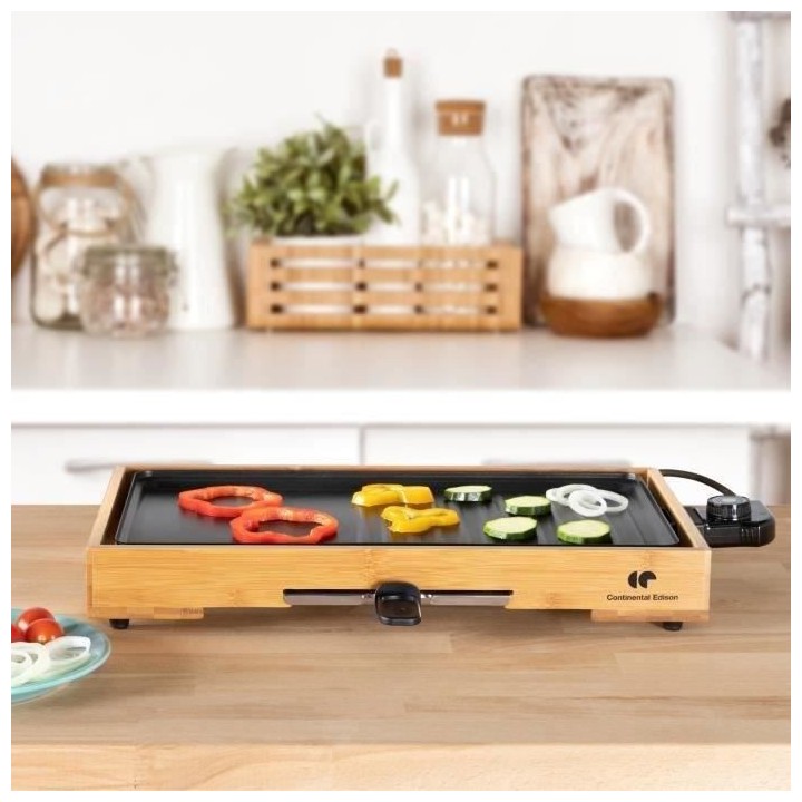 CONTINENTAL EDISON PC1500BB Plancha Gril Crepe party - 1500W