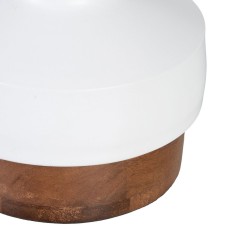 Lampe de bureau 30 x 30 x 52 cm Naturel Bois Blanc Fer