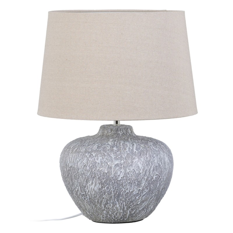 Lampe de bureau Céramique Gris 40 x 40 x 55 cm