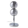 Lampe de Table LED 15 x 15 x 48 cm Verre Argent Fer