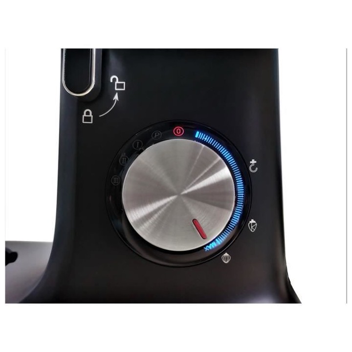 Robot pâtissier CONTINENTAL EDISON RP1200BL - 8 litres - 1200W - Noir