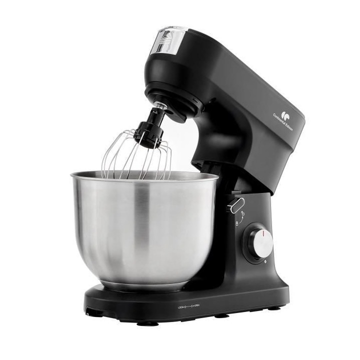Robot pâtissier CONTINENTAL EDISON RP1200BL - 8 litres - 1200W - Noir