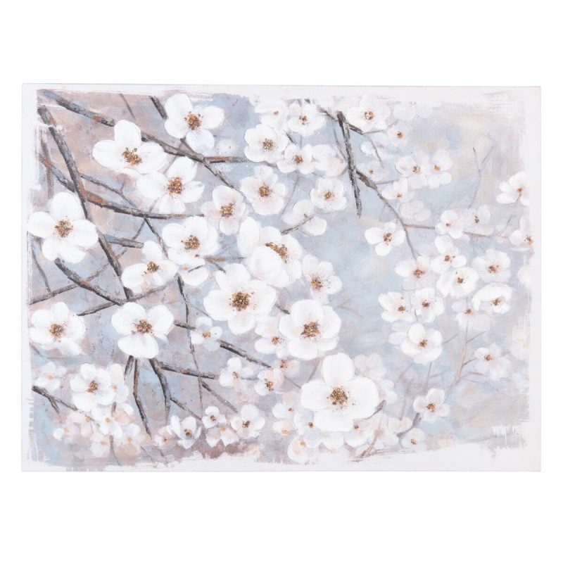 Cadre 120 x 2,8 x 90 cm Toile Fleurs