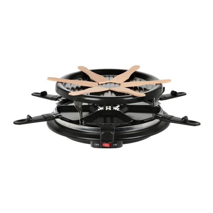 Appareil a raclette 6 personnes 1000W CONTINENTAL EDISON CERP6PERS2