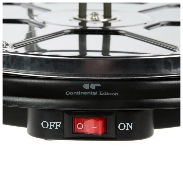 Appareil a raclette 6 personnes 1000W CONTINENTAL EDISON CERP6PERS2