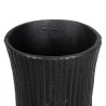 Vase 12 x 12 x 34 cm Noir Métal