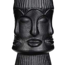 Vase 12 x 12 x 34 cm Noir Métal