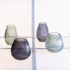 Vase 17,5 x 17,5 x 27 cm Gris verre